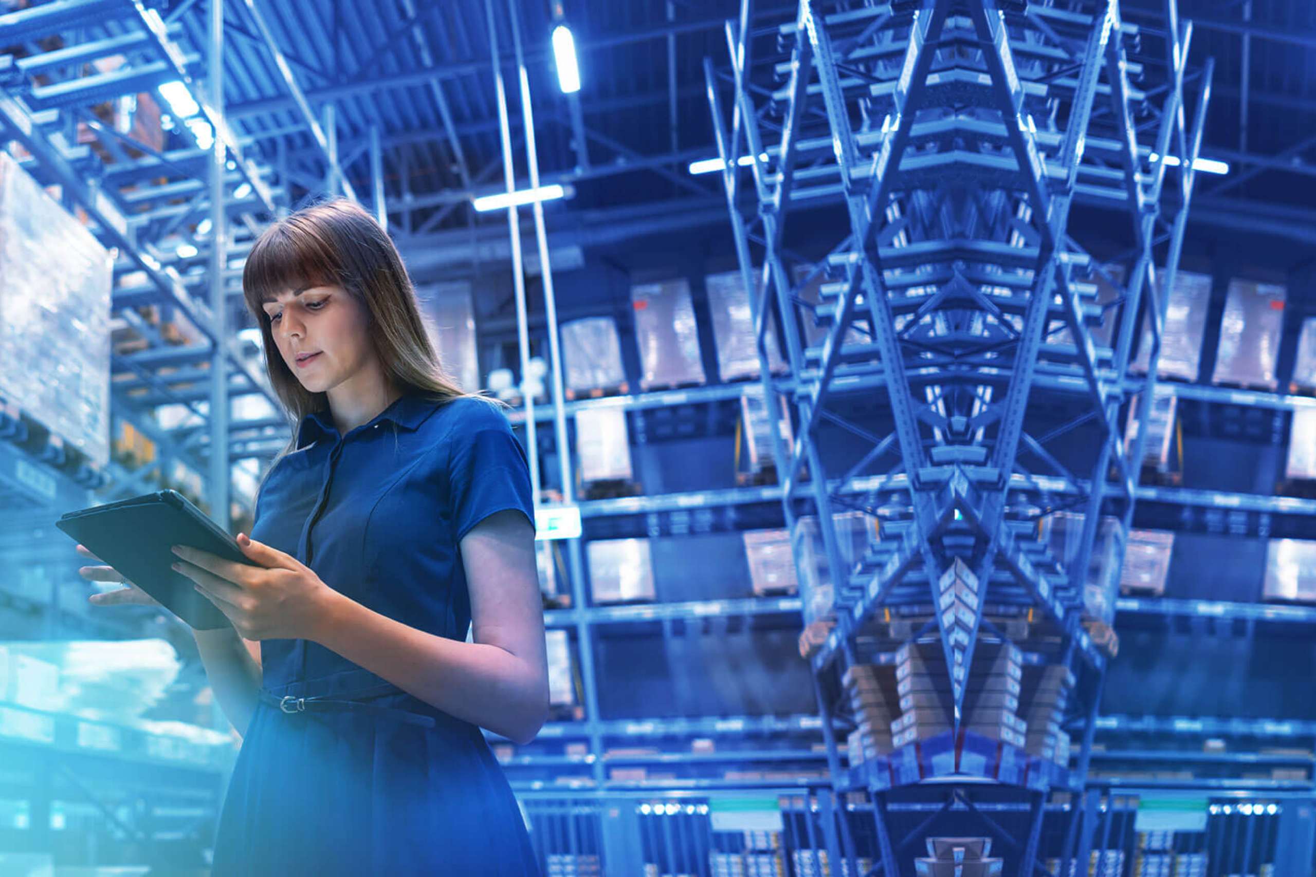 woman reading document in lab